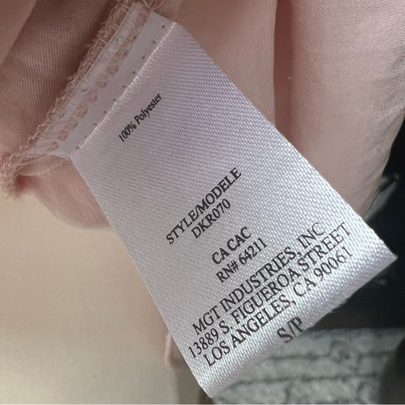 Midnight Bakery Luxe Pink Mock Button Down Camisole Valentine’s Day - Picture 7 of 7